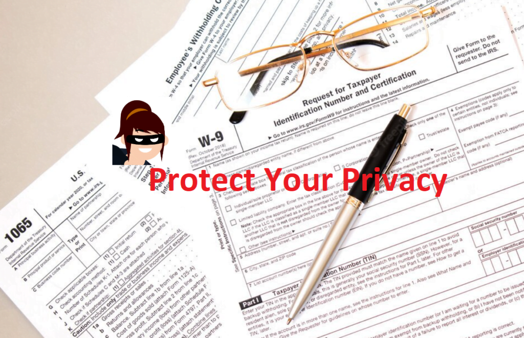 Protect your privacy while filling out your W-9 form