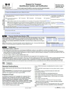 Blank W9 Form 2023 Printable - W9 Form 2024